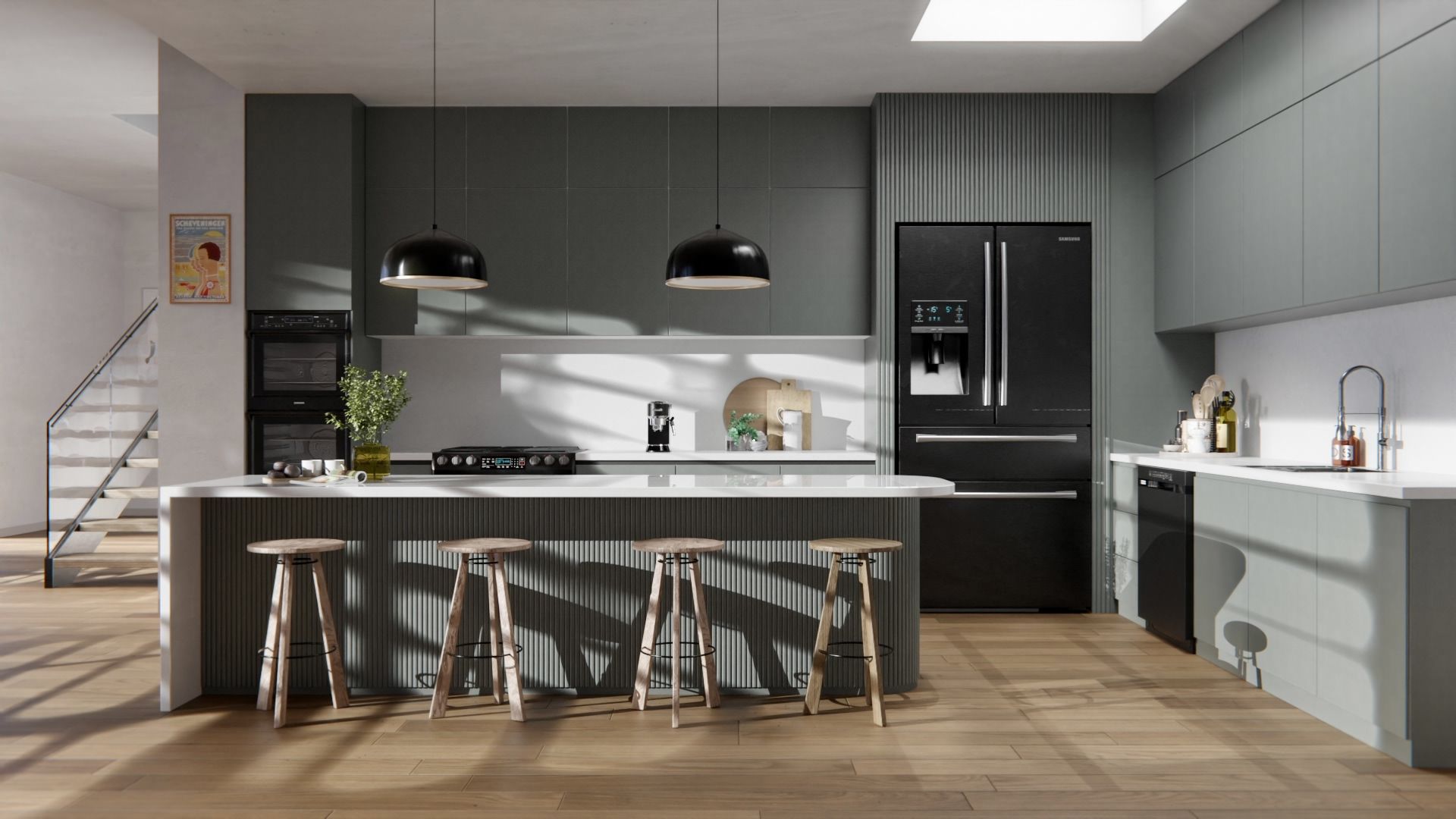NH15 Smokey Green Wall and Furniture Cover Styl' vinyl wrap | for furniture & walls