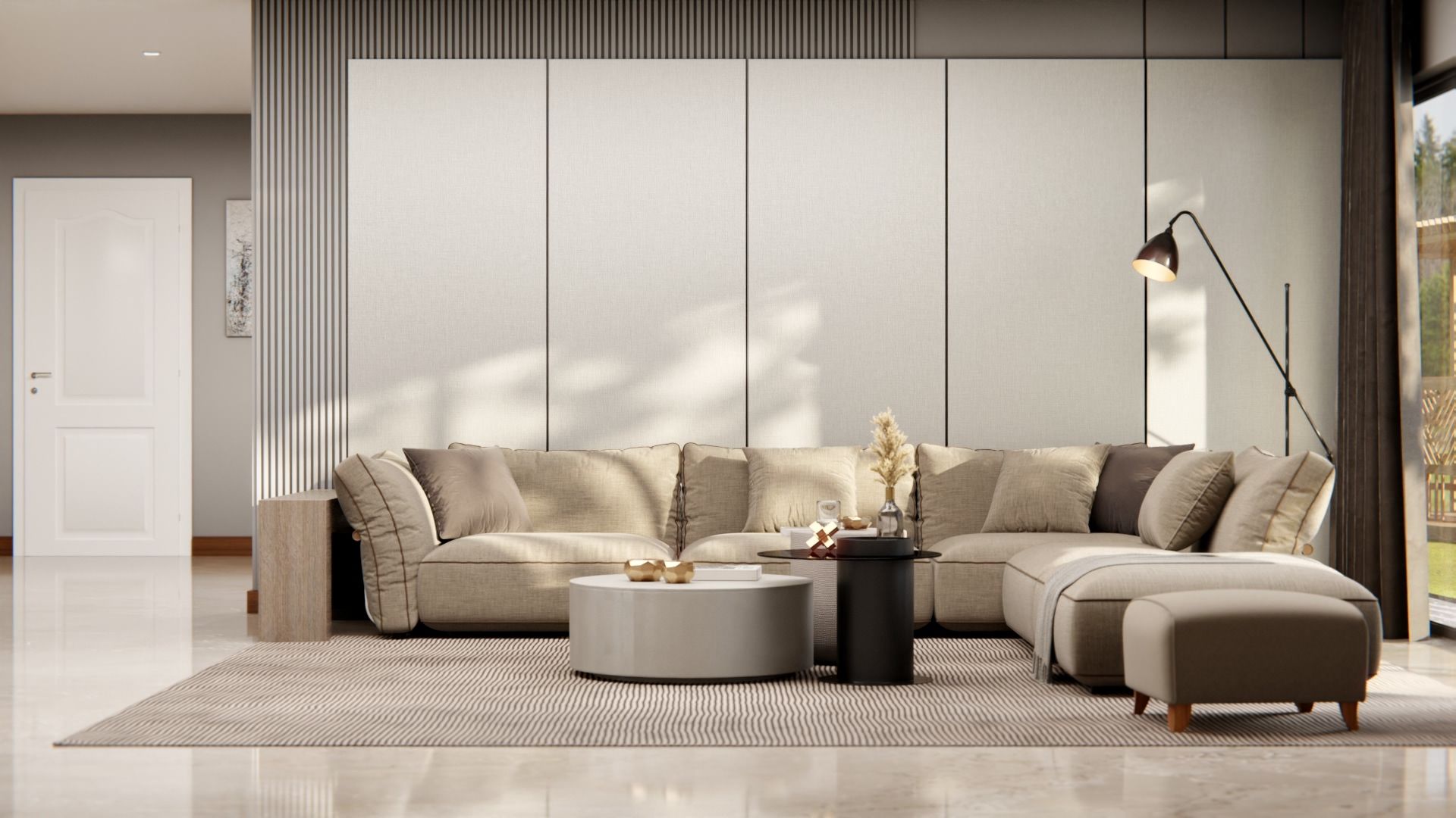 NH18 Natural Linen Cover Styl' vinyl wrap | for furniture & walls