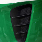 Air vent on a Oracal Gloss Police Green installed on a car