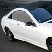 Rear if a car with Oracal 970-010M car wrap installed and a black roof