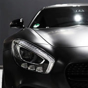 Front close up of car with Oracal 970-070 super matt vehicle wrap 