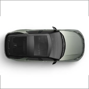 Over head view of Oracal 970A matt steel grey installed on a car