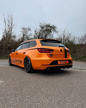 Oracal Gloss Mandarin Metallic car on a road with trees