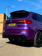 BMW car with Oracal Gloss Violet Metallic wrap installed