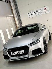 Oracal Matte Silver Grey Metallic installed on the Audi