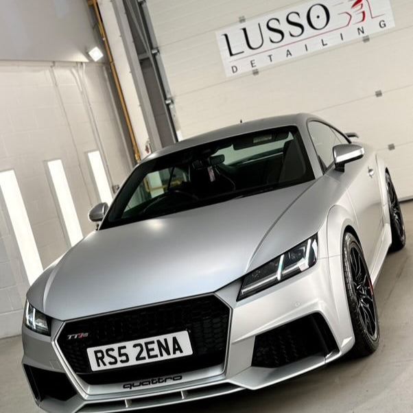 Oracal Matte Silver Grey Metallic installed on the Audi