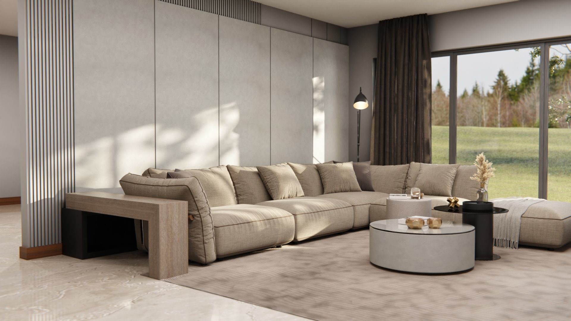 PF-U19 PVC Free - Cement Grey Cover Styl' vinyl wrap | for furniture & walls