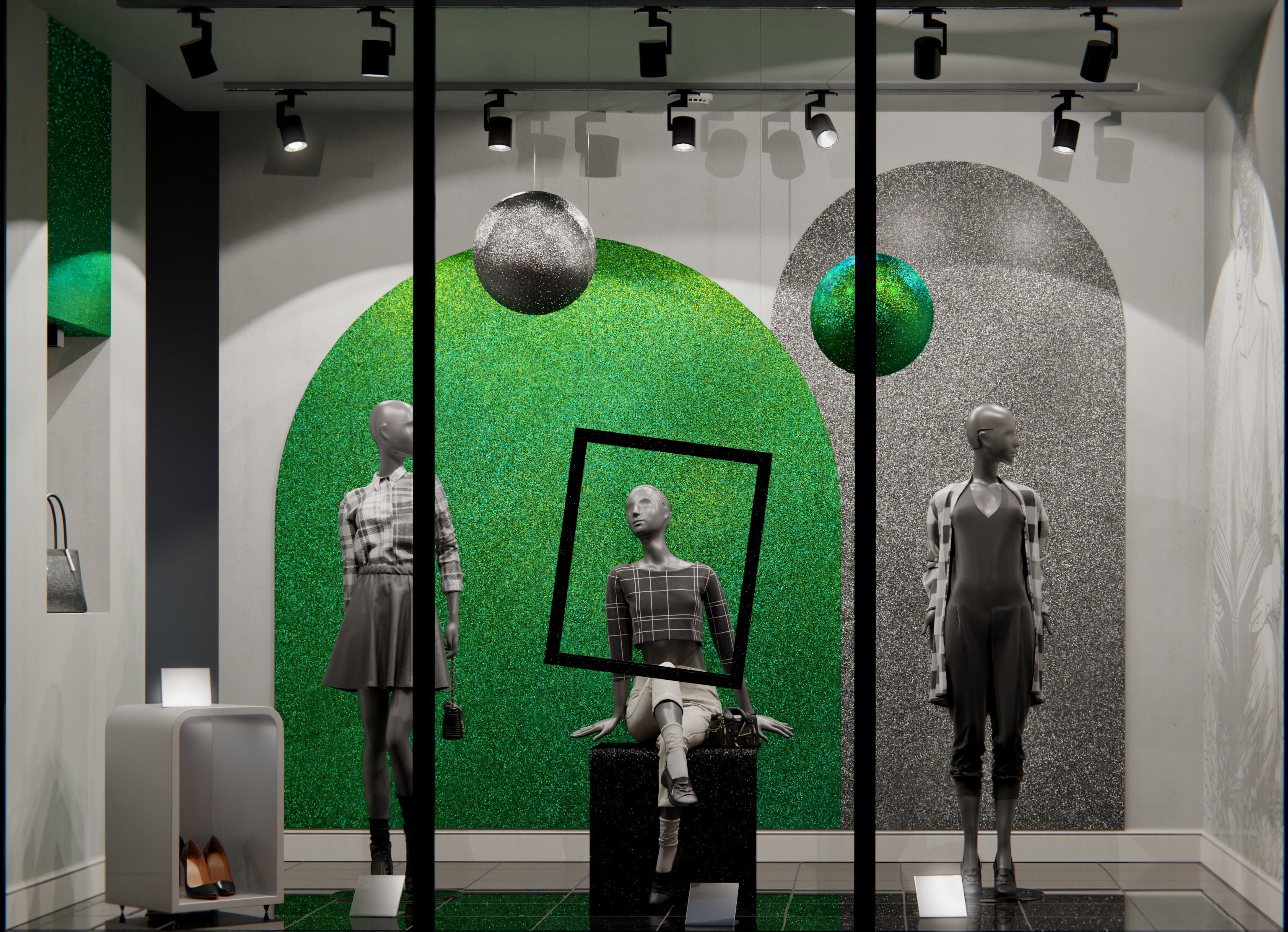 R12 Green Disco Cover Styl' vinyl wrap | for furniture & walls