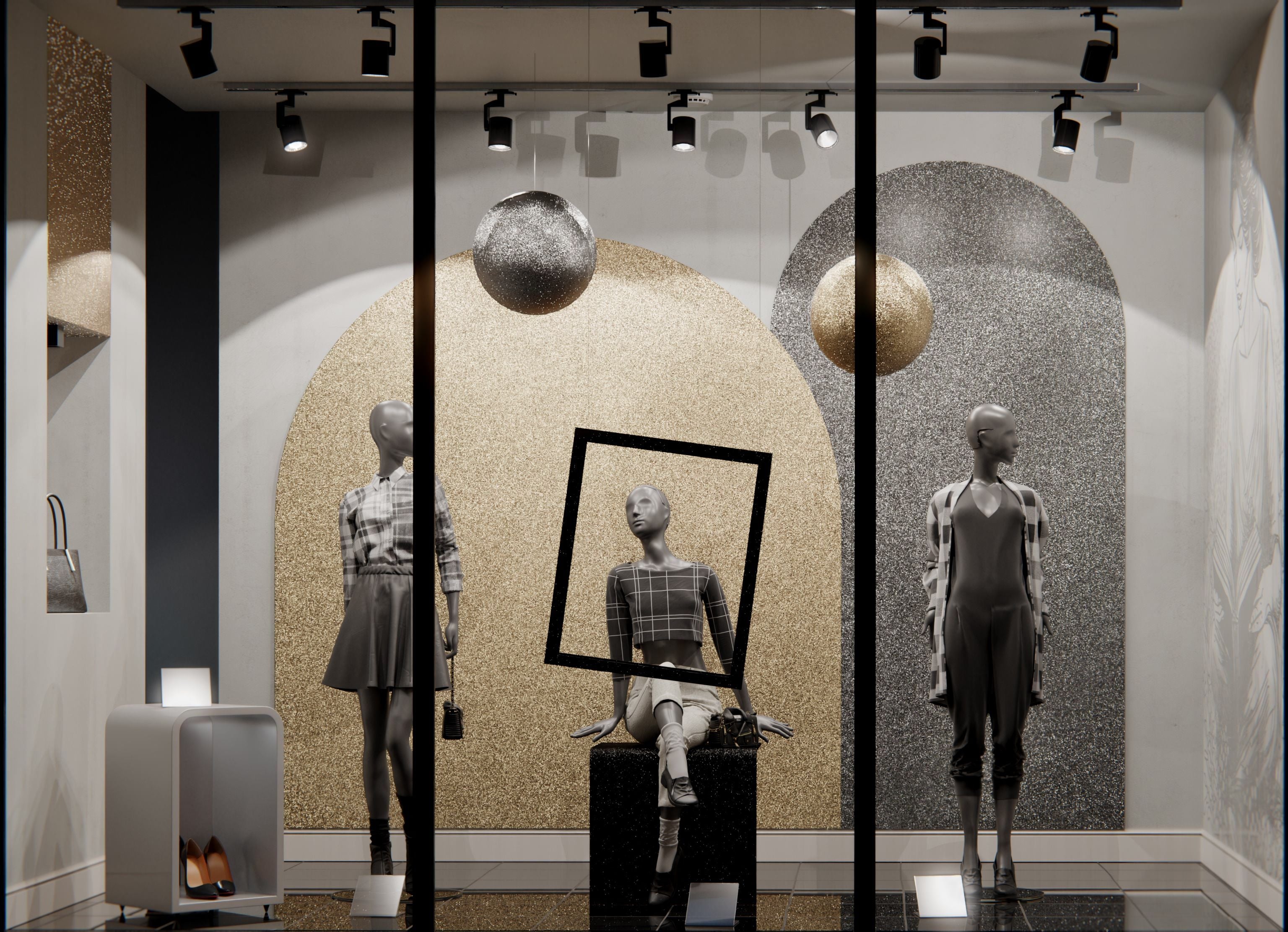 R5 Gold Disco Cover Styl' vinyl wrap | for furniture & walls