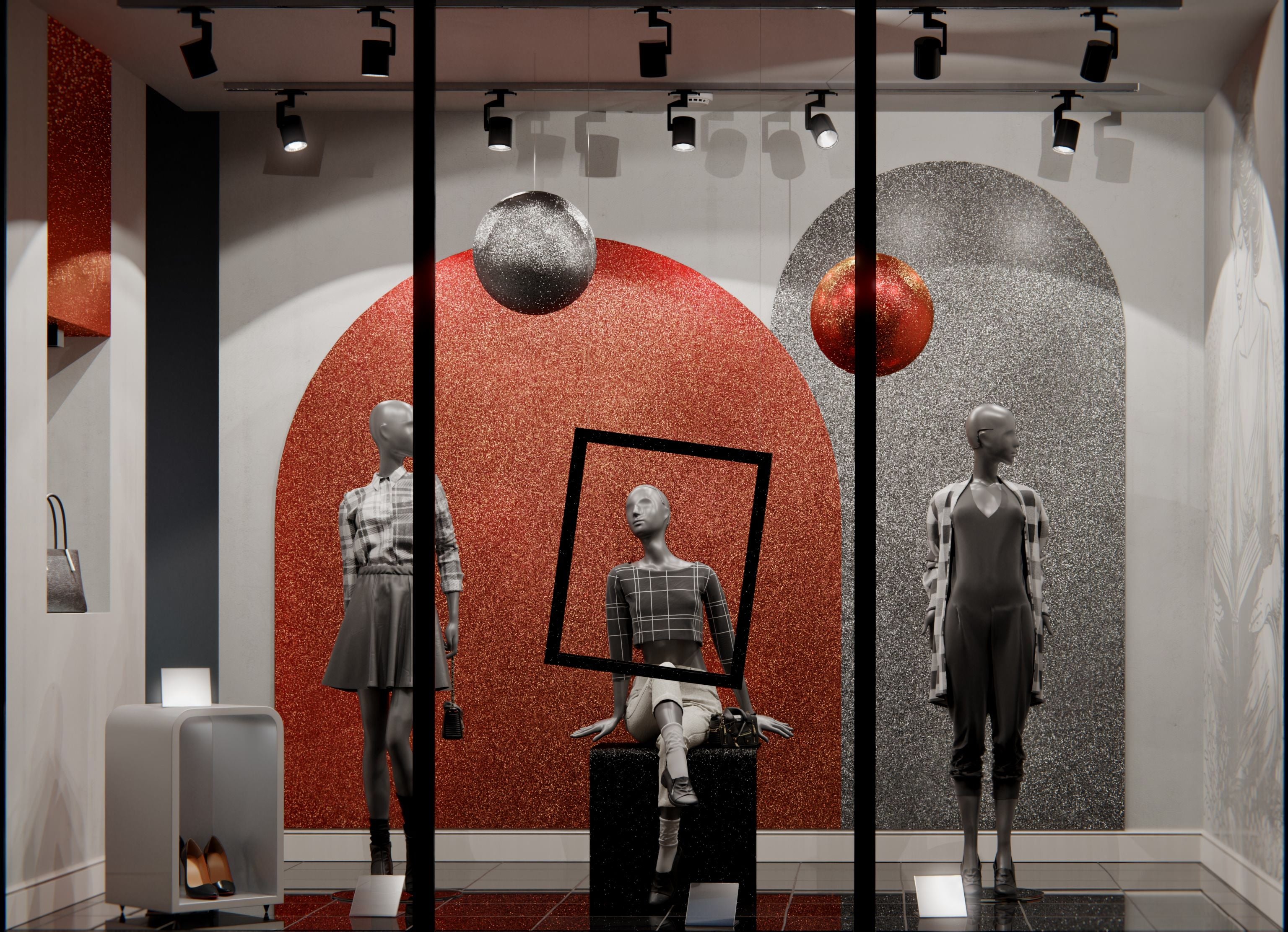 R8 Red Disco Cover Styl' vinyl wrap | for furniture & walls