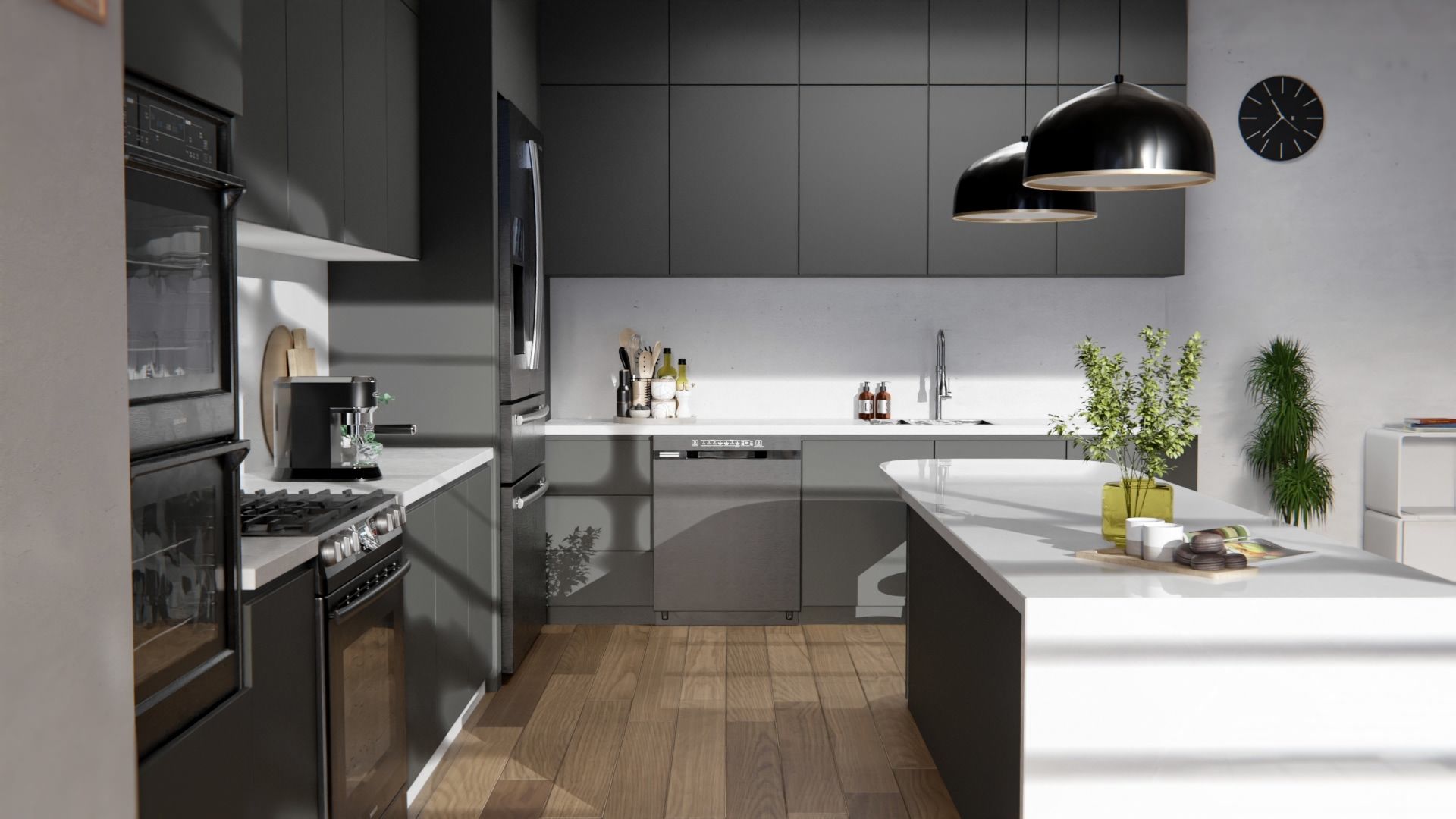 RM06 Anthracite Grey Cover Styl' vinyl wrap | for furniture & walls