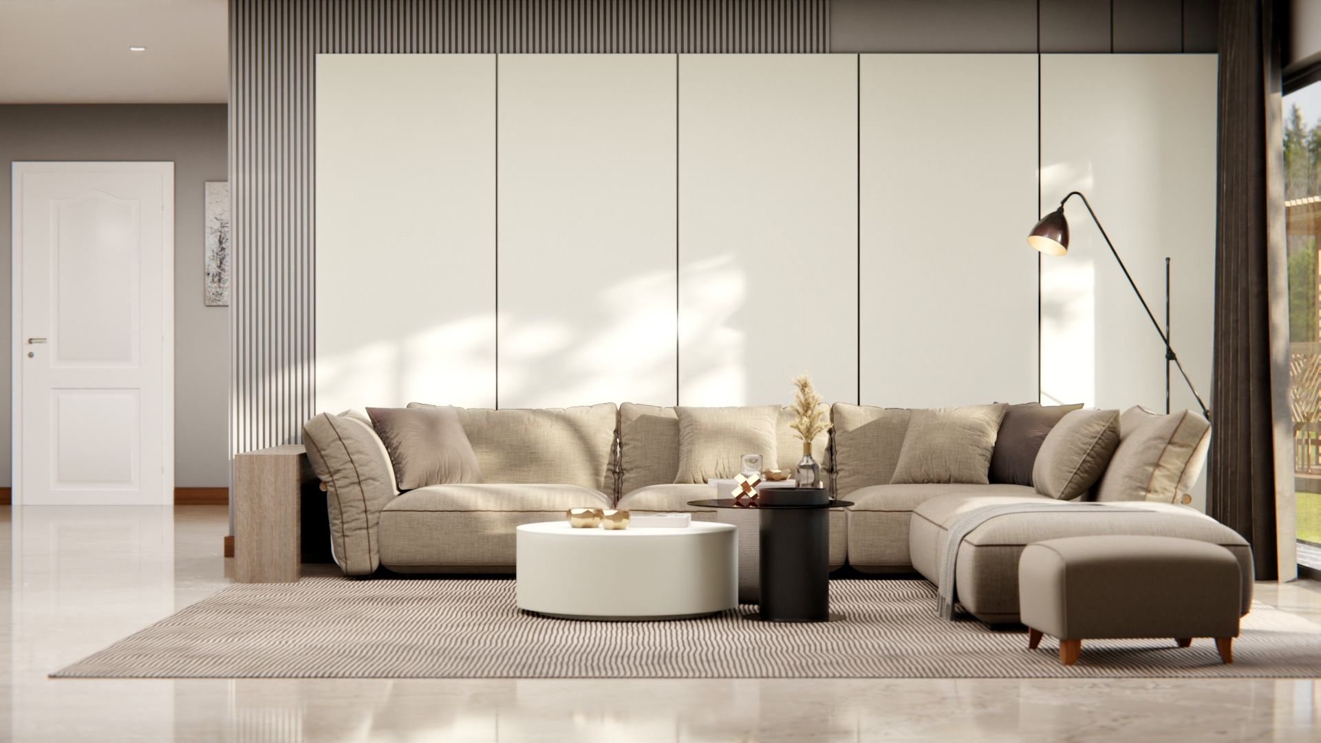 RM10 Delicate White Cover Styl' vinyl wrap | for furniture & walls