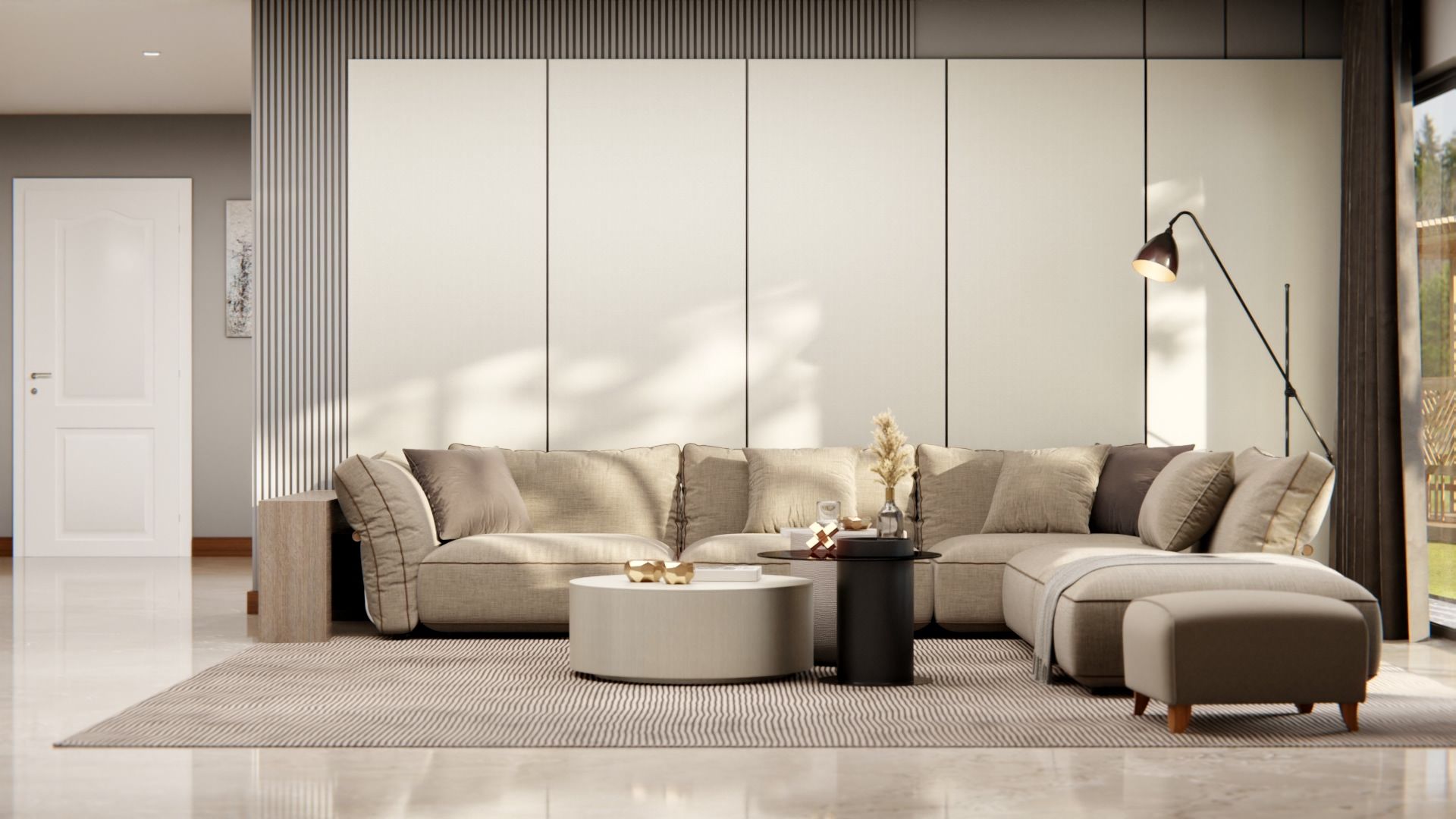 ST02 Might Beige Mesh Cover Styl' vinyl wrap | for furniture & walls