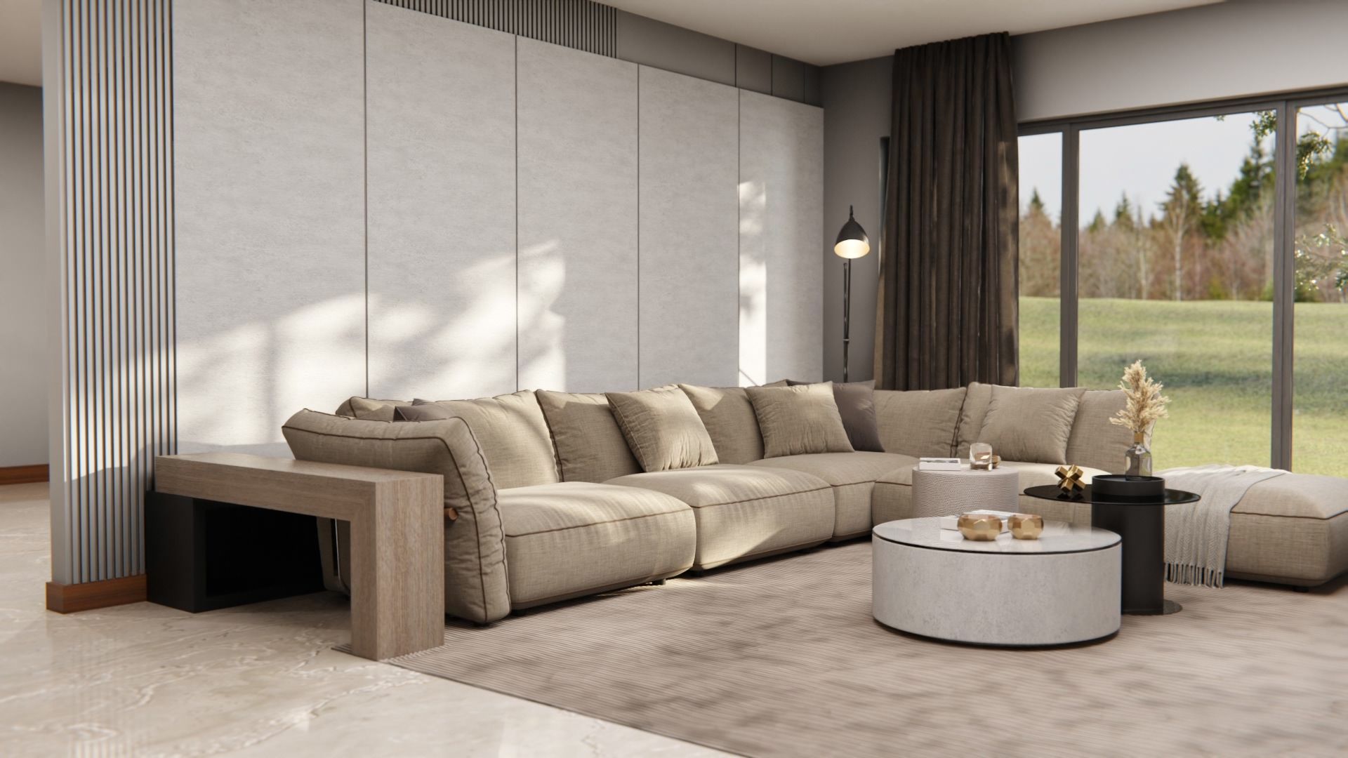 U21 Cement Taupe Cover Styl' vinyl wrap | for furniture & walls