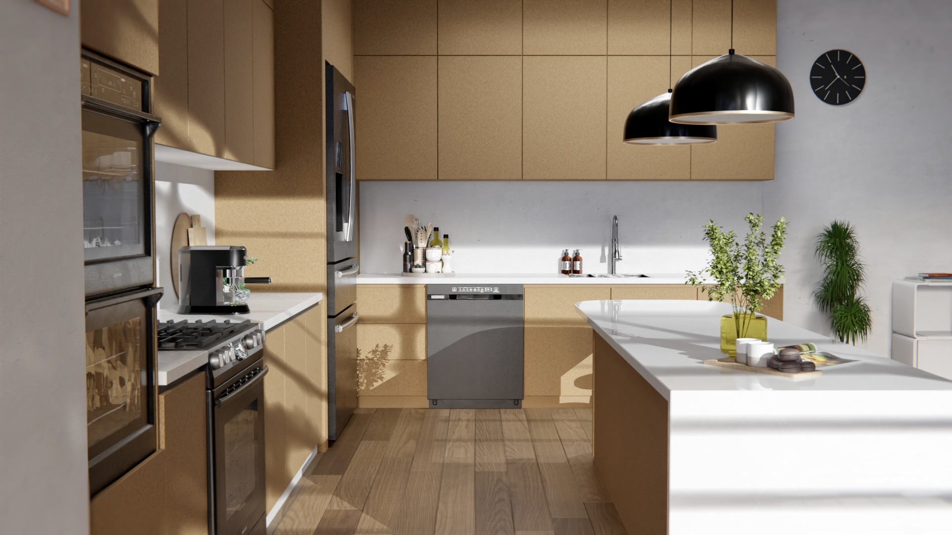 WI01 Small-grain Cork Wall and Furniture Cover Styl' vinyl wrap | for furniture & walls