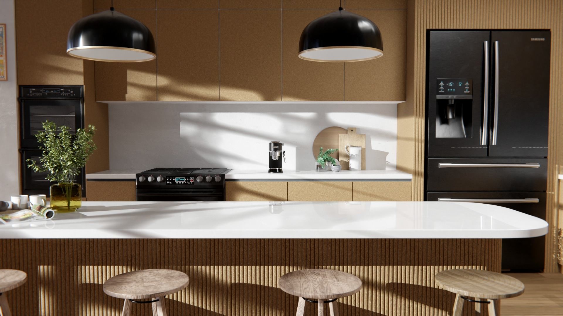 WI01 Small-grain Cork Wall and Furniture Cover Styl' vinyl wrap | for furniture & walls