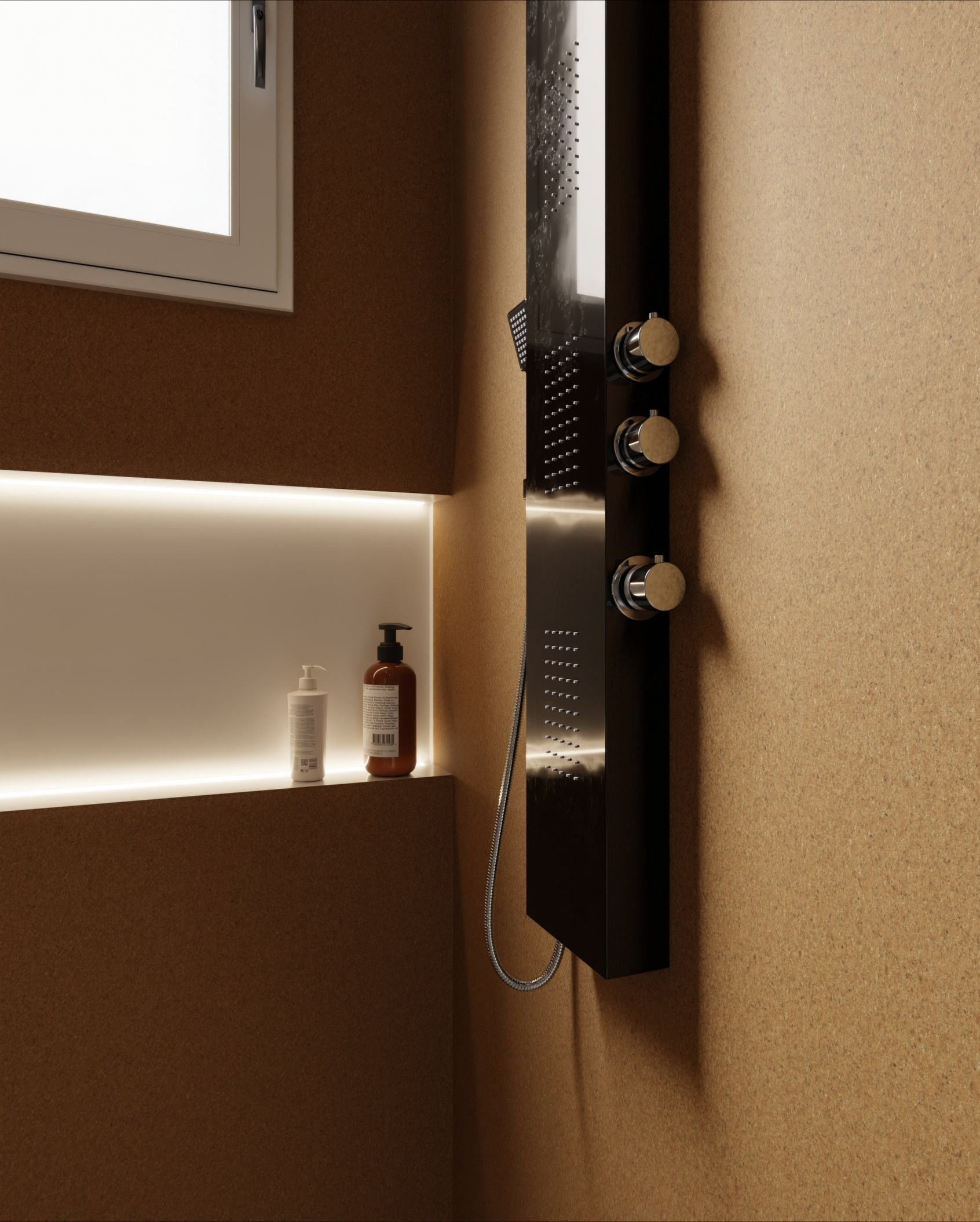 WI01 Small-grain Cork Wall and Furniture Cover Styl' vinyl wrap | for furniture & walls