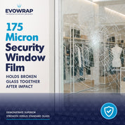 Security window film | anti-burglar | makes glass shatterproof