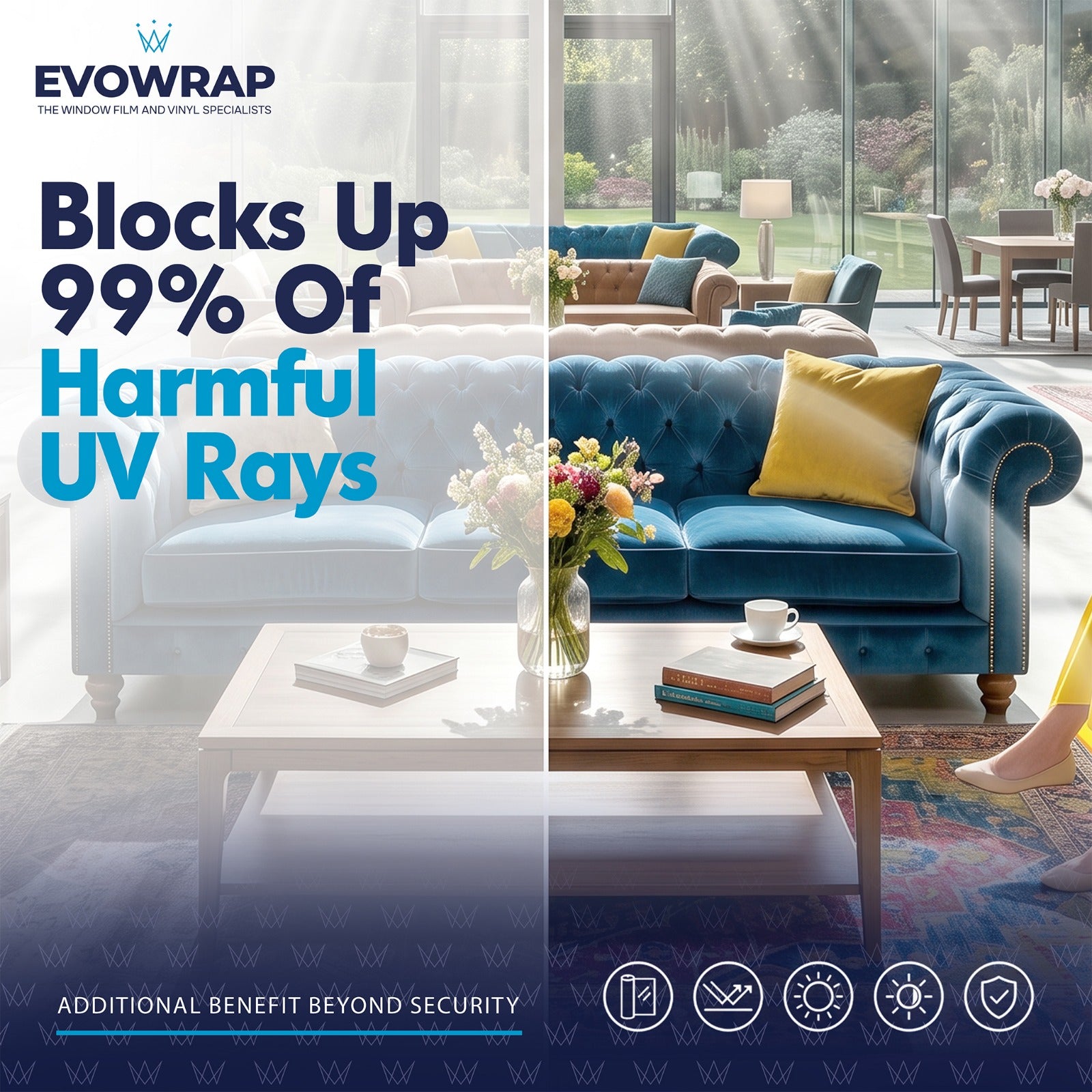 Security window film | anti-burglar | makes glass shatterproof