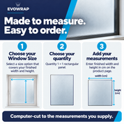 Choose a Window Size and quantity, then enter finished width and height in centimetres on the product page