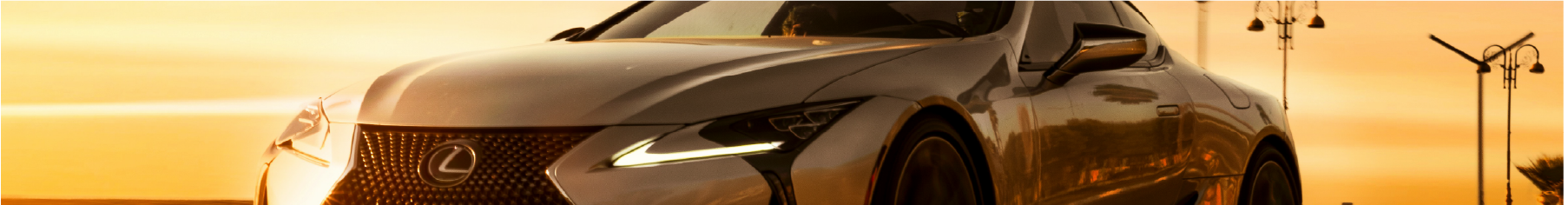 Lexus on the road after new Lexus window tint installed