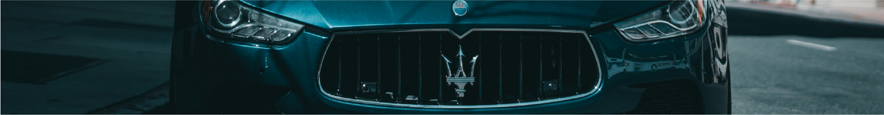  Maserati on a road with Maerati  window tints installed