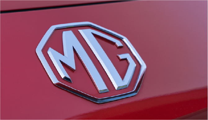 Close up of pre cut MG window tint