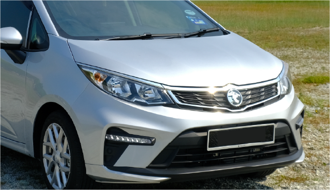 Close up of pre cut Proton window tint